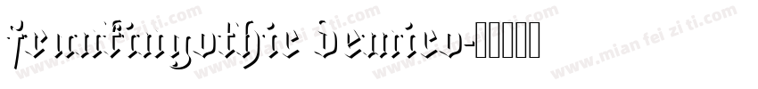 frankingothic demico字体转换